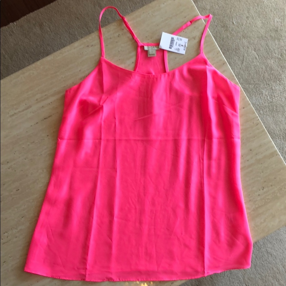 J. Crew Factory neon pink tank